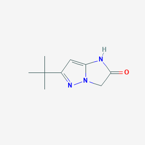 molecular formula C9H13N3O B1417661 6-(tert-Butyl)-1H-imidazo[1,2-b]pyrazol-2(3H)-one CAS No. 663616-22-6