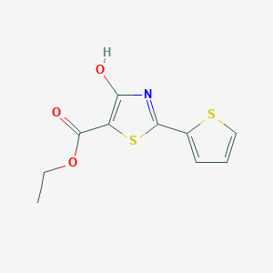 molecular formula C10H9NO3S2 B1417664 Ethyl 4-hydroxy-2-(2-thienyl)-1,3-thiazole-5-carboxylate CAS No. 924869-00-1