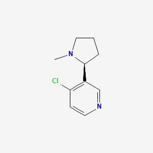 molecular formula C10H13ClN2 B14176644 Pyridine, 4-chloro-3-[(2S)-1-methyl-2-pyrrolidinyl]- CAS No. 919079-42-8