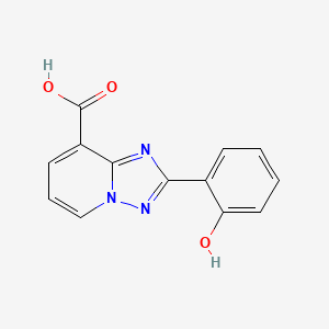 molecular formula C13H9N3O3 B1417666 2-(2-Hydroxyphenyl)-[1,2,4]triazolo[1,5-a]pyridine-8-carboxylic acid CAS No. 1368386-88-2