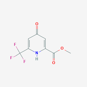 molecular formula C8H6F3NO3 B14176669 Methyl 4-hydroxy-6-(trifluoromethyl)picolinate CAS No. 1060810-76-5