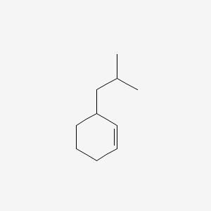 molecular formula C10H18 B14176716 Cyclohexene, 3-(2-methylpropyl)- CAS No. 4104-56-7