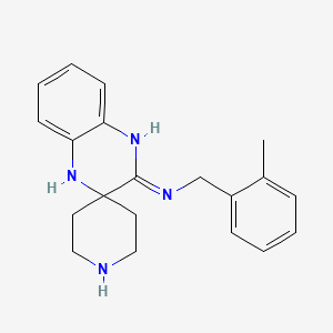 N-(2-Methylbenzyl)-1'H-spiro[piperidine-4,2'-quinoxalin]-3'-amine