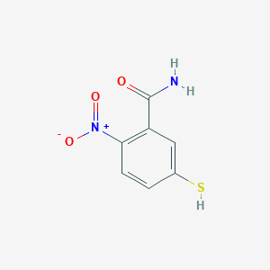 molecular formula C7H6N2O3S B14176730 2-Nitro-5-sulfanylbenzamide CAS No. 923002-13-5