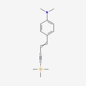molecular formula C15H21NSi B14176771 N,N-Dimethyl-4-[4-(trimethylsilyl)but-1-en-3-yn-1-yl]aniline CAS No. 922528-76-5