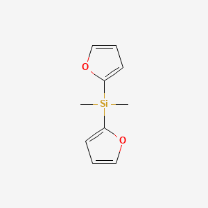 molecular formula C10H12O2Si B14176828 Di-(2-furyl)dimethyl silane CAS No. 1578-44-5