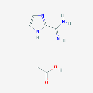 molecular formula C6H10N4O2 B1417687 Imidazole-2-amidine acetate CAS No. 950685-49-1