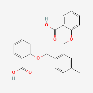 molecular formula C24H22O6 B14176882 2,2'-[(4,5-Dimethyl-1,2-phenylene)bis(methyleneoxy)]dibenzoic acid CAS No. 856685-85-3
