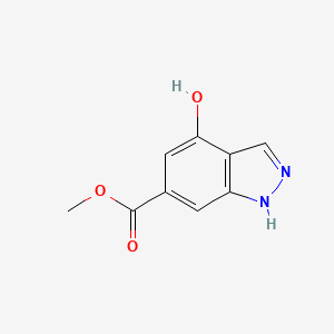 molecular formula C9H8N2O3 B1417691 Methyl 4-hydroxy-1H-indazole-6-carboxylate CAS No. 1408074-52-1