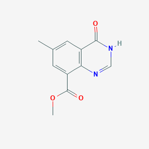 molecular formula C11H10N2O3 B1417693 Methyl 4-hydroxy-6-methylquinazoline-8-carboxylate CAS No. 1269421-67-1