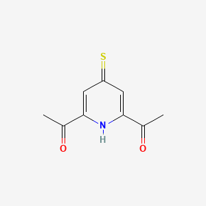 molecular formula C9H9NO2S B14176934 2,6-Diacetyl-4-mercaptopyridine CAS No. 927181-64-4