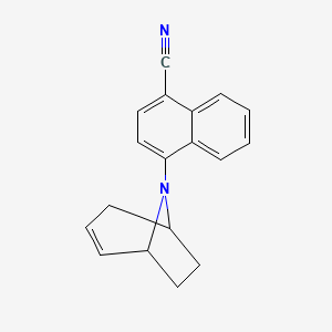 molecular formula C18H16N2 B14176944 1-Naphthalenecarbonitrile, 4-(8-azabicyclo[3.2.1]oct-2-en-8-yl)- CAS No. 870889-34-2