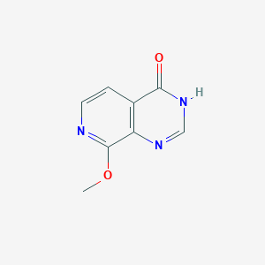 molecular formula C8H7N3O2 B1417695 8-methoxypyrido[3,4-d]pyrimidin-4(3H)-one CAS No. 1260178-71-9