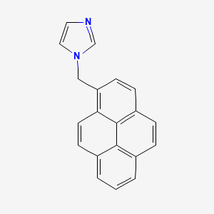 molecular formula C20H14N2 B14176984 1-[(Pyren-1-YL)methyl]-1H-imidazole CAS No. 866959-52-6