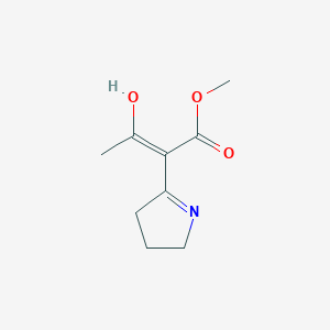 molecular formula C9H13NO3 B1417703 methyl (2E)-3-oxo-2-pyrrolidin-2-ylidenebutanoate CAS No. 130721-68-5
