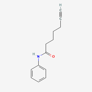 molecular formula C13H15NO B14177109 N-Phenylhept-6-ynamide CAS No. 892875-39-7