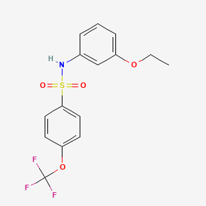 molecular formula C15H14F3NO4S B14177126 N-(3-Ethoxyphenyl)-4-(trifluoromethoxy)benzene-1-sulfonamide CAS No. 920527-36-2