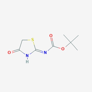 molecular formula C8H12N2O3S B1417715 Tert-butyl (4-oxo-4,5-dihydrothiazol-2-YL)carbamate CAS No. 879324-03-5