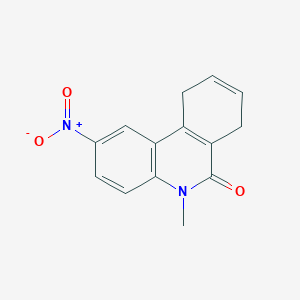 molecular formula C14H12N2O3 B14177158 5-Methyl-2-nitro-7,10-dihydrophenanthridin-6(5H)-one CAS No. 917877-17-9