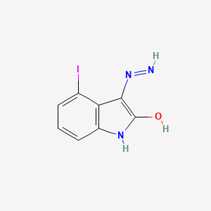 molecular formula C8H6IN3O B1417717 3-Hydrazono-4-iodoindolin-2-one CAS No. 1198595-66-2