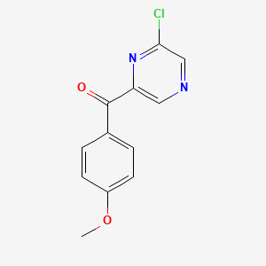 molecular formula C12H9ClN2O2 B14177174 Methanone, (6-chloropyrazinyl)(4-methoxyphenyl)- CAS No. 850221-69-1