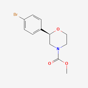 molecular formula C12H14BrNO3 B14177176 Methyl (2r)-2-(4-bromophenyl)morpholine-4-carboxylate CAS No. 920802-73-9