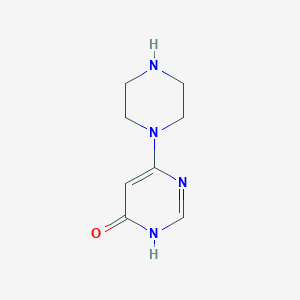 molecular formula C8H12N4O B1417720 6-piperazin-1-yl-3H-pyrimidin-4-one CAS No. 1159568-13-4