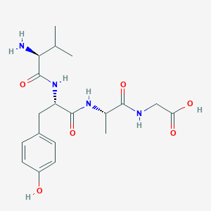 molecular formula C19H28N4O6 B14177224 L-Valyl-L-tyrosyl-L-alanylglycine CAS No. 921207-19-4