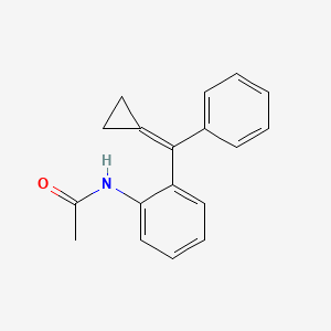 molecular formula C18H17NO B14177226 N-{2-[Cyclopropylidene(phenyl)methyl]phenyl}acetamide CAS No. 918631-81-9