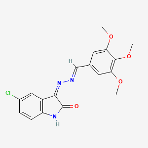 5-Chloro-3-[(3,4,5-trimethoxy-benzylidene)-hydrazono]-1,3-dihydro-indol-2-one