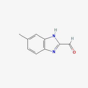 molecular formula C9H8N2O B1417731 6-甲基-1H-苯并咪唑-2-甲醛 CAS No. 883541-93-3