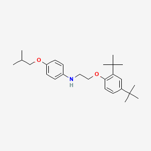 molecular formula C26H39NO2 B1417733 N-{2-[2,4-DI(Tert-butyl)phenoxy]ethyl}-4-isobutoxyaniline CAS No. 1040688-35-4