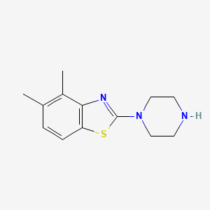 molecular formula C13H17N3S B1417749 4,5-Dimethyl-2-piperazin-1-yl-1,3-benzothiazole CAS No. 1105194-56-6