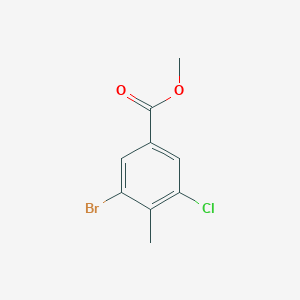 molecular formula C9H8BrClO2 B1417751 Methyl 3-Bromo-5-chloro-4-methylbenzoate CAS No. 203573-07-3