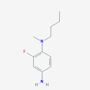 molecular formula C11H17FN2 B1417752 N1-Butyl-2-fluoro-N1-methylbenzene-1,4-diamine CAS No. 1152545-54-4