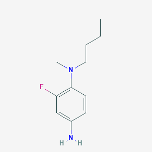 molecular formula C11H17FN2 B1417752 1-N-丁基-2-氟-1-N-甲基苯-1,4-二胺 CAS No. 1152545-54-4