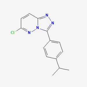 molecular formula C14H13ClN4 B1417755 6-Chloro-3-(4-isopropylphenyl)[1,2,4]triazolo[4,3-b]pyridazine CAS No. 1094292-74-6