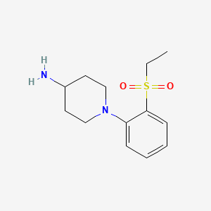 molecular formula C13H20N2O2S B1417759 1-[2-(Ethanesulfonyl)phenyl]piperidin-4-amine CAS No. 1154285-61-6