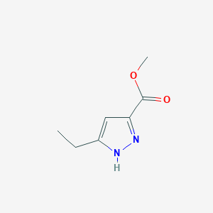 molecular formula C7H10N2O2 B1417760 Methyl 3-ethyl-1H-pyrazole-5-carboxylate CAS No. 834869-10-2
