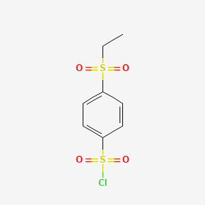 molecular formula C8H9ClO4S2 B1417762 4-(乙磺酰基)苯-1-磺酰氯 CAS No. 1099632-50-4
