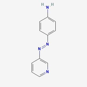 molecular formula C11H10N4 B14177638 Benzenamine, 4-(3-pyridinylazo)- CAS No. 907176-46-9