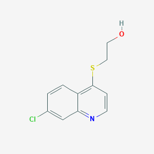 molecular formula C11H10ClNOS B1417766 2-[(7-氯喹啉-4-基)硫基]乙醇 CAS No. 856372-95-7