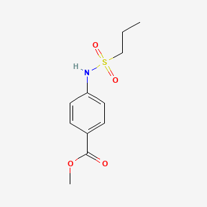 molecular formula C11H15NO4S B1417767 Methyl 4-(propane-1-sulfonamido)benzoate CAS No. 1153069-71-6
