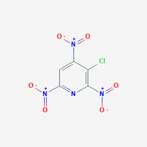 molecular formula C5HClN4O6 B14177687 3-Chloro-2,4,6-trinitropyridine CAS No. 920502-81-4