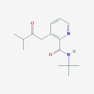 molecular formula C15H22N2O2 B14177739 N-tert-Butyl-3-(3-methyl-2-oxobutyl)pyridine-2-carboxamide CAS No. 922527-13-7