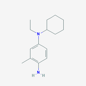 molecular formula C15H24N2 B1417774 N1-Cyclohexyl-N1-ethyl-3-methylbenzene-1,4-diamine CAS No. 1155985-58-2