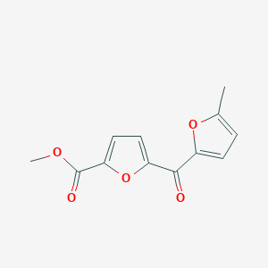 molecular formula C12H10O5 B14177754 Methyl 5-(5-methylfuran-2-carbonyl)furan-2-carboxylate CAS No. 924657-69-2