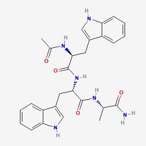 molecular formula C27H30N6O4 B14177794 N-Acetyl-L-tryptophyl-L-tryptophyl-L-alaninamide CAS No. 850833-06-6