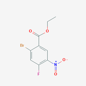 molecular formula C9H7BrFNO4 B1417782 Ethyl 2-bromo-4-fluoro-5-nitrobenzoate CAS No. 1153284-99-1