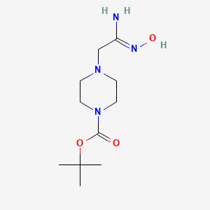 molecular formula C11H22N4O3 B1417784 (Z)-叔丁基 4-(2-氨基-2-(羟基亚氨基)乙基)哌嗪-1-羧酸酯 CAS No. 1040631-47-7